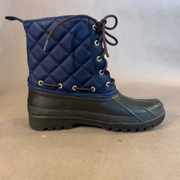 Sperry Top Sider Navy Blue Gosling Duck Boots Waterproof Women’s Size US 8 - Picture 1 of 11